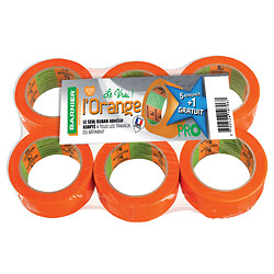 Lot de 5 rouleaux + 1 gratuit adhésif multi-usages 6095 orange