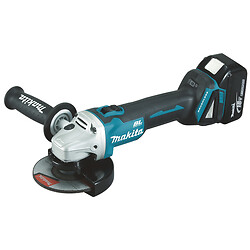 Meuleuse diamètre 125 mm, 18 V Li-Ion, 5 Ah, 2 batteries + chargeur rapide