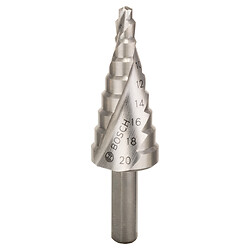 Foret étagé HSS pour perçage de trous transversaux - Ø 4 à 20 mm / longueur 75 mm
