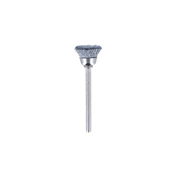 Brosse boisseau en acier diamètre 13 mm Dremel 442 pour nettoyer et enlever la rouille - Lot de 2