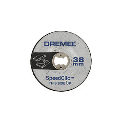 Lot de 2 disques à meuler les métaux EZ Speedclic Dremel SC541 diamètre 38 mm pour outils rotatifs Dremel