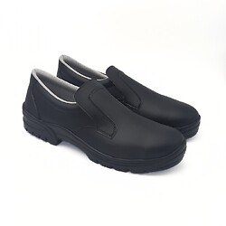 Mocassins de sécurité antiglisse agro-alimentaire Ted "Grandes pointures" S2 SRC - coloris noir - pointure 52