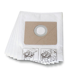 Sac à poussière non tissé Dustex 25L pour aspirateur - lot de 5