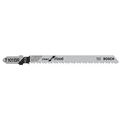 Lames de scie sauteuse T 101 BR Clean for Wood HCS à pas de 2,5 mm pour découpe nette du bois, 10 packs de 3 lames