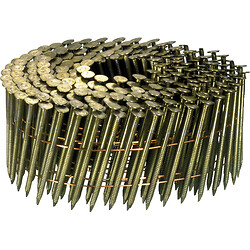 Lot de 5 packs de 7425 clous annelés en rouleaux 16° 2,5 x 55 mm