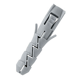 Chevilles en nylon grises diamètre 6 mm - 5 sachets de 50