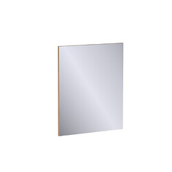 Miroir salle de bain rectangulaire Odyssée - longueur 600 mm x hauteur 700 mm - mélaminé décor Chêne sable