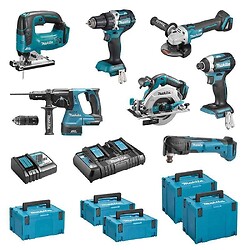 Pack de 7 outils électroportatifs Makita 18 V - DLX7014PTJ