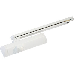 Ferme porte en applique complet TS 90 H retardement à la fermeture blanc
