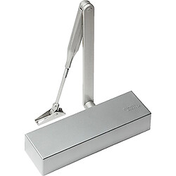 Ferme-porte en applique à pignon et crémailère TS 71 Argent