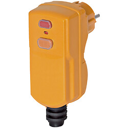 Fiche avec protection différentielle 10mA 1P+N+T 16A/230V - IP55
