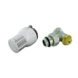 Kit tête et robinet thermostatique Sensity équerre 1/2JT (tête M30 + corps TH Kv réglable)