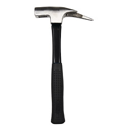 Marteau de charpentier à manche fibre de verre noir et panne fendue avec aimant