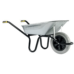 Brouette 100 litres à caisse galva et roue pleine increvable BALÉARES INC