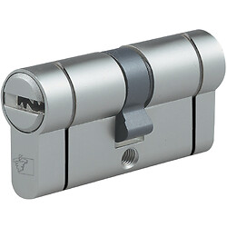 Cylindre double varié finition laiton nickelé Chausey II 30X30 auto-cassant