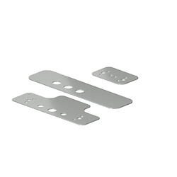 Kit de plaques pour remplacement d'antipanique par OLTRE PUSH finition argent