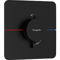 Set de finition pour mitigeur thermostatique encastré ShowerSelect Comfort Q, Noir mat