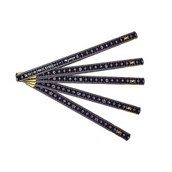 Double-mètre pliant aluminium Dural ineffaçable