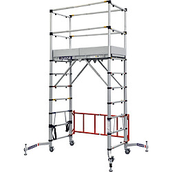 Échafaudage roulant aluminium télescopique Télétower II 