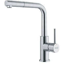 Mitigeur de cuisine Smart Glenda inox avec douchette extractible