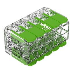 Mini borne type 221 Green 10x4 mm² boîte de 15 pièces