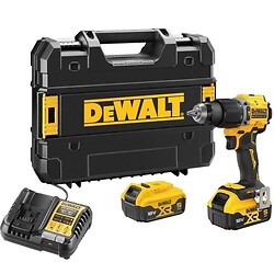 Perceuse-visseuse à percussion compacte XR 18V 5Ah Li-Ion Brushless - DCD799P2T-QW - 2 batteries 5 Ah, chargeur, coffret