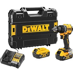 Perceuse-visseuse compacte XR 18V 5Ah Li-Ion Brushless - DCD794P2T-QW - Livrée avec 2 batteries 5 Ah, chargeur, coffret