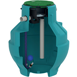 Cuve de récupération d'eau de pluie habitat Globus 1000 litres