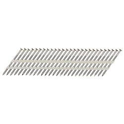 Clous crantés bande plastique D34° inox A2 pour cloueur IM90/Ci Ø2,80 mm longueur 55 mm boite carton de 1250