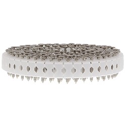 Clous crantés bande plastique D0° inox A2 pour cloueur IM45GN Ø2,50 mm longueur 35 mm boite carton de 1000