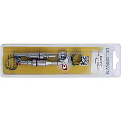 Jeu de coupleurs mâles rapides pour tuyau oxygène / gaz combustible Ø 10 et 6 mm 150355 