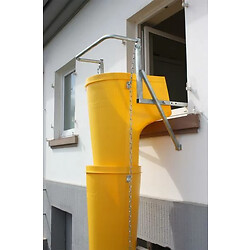 Kit goulottes d'évacuation de gravats 8,30 m, 8 goulottes, 1 trémie, 1 support pour fenêtre, long totale 9,90 m