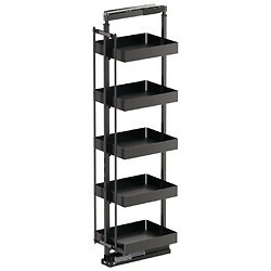 Kit Tal Larder - Essentio anthracite - 400 mm - Ht 1700 a 1950 mm