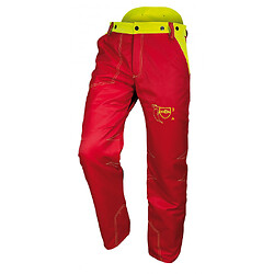 Pantalon forestier PRIOR CLASSE III coloris rouge taille XS - FI310B-3-XS