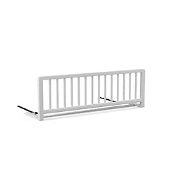Barrière de lit pour bébé et jeune enfant, hauteur 400 mm, largeur 1200 mm, en bois blanc