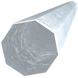 Axe tube acier, longueur 3 m, épaisseur 1 mm