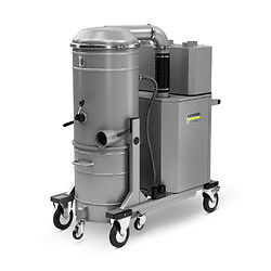 Aspirateur industriel silencieux Karcher ID 90/30, aspiration continue des poussières.