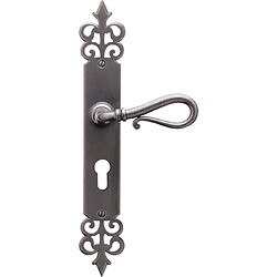 Ensemble sur plaque Richelieu - axe 70 - finition acier cementé - clé I