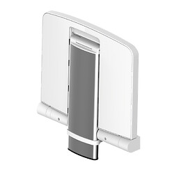 Siège de douche rabattable Onyx avec pied ajustable blanc
