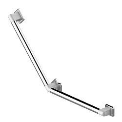 Barre d'appui coudée Rugao 135° blanc 400x400 mm