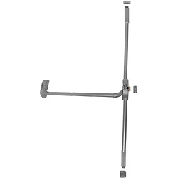 Serrure antipanique à barre classique 3 points Centuri Cross - finition Inox