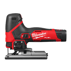 Scie sauteuse sans fil poignée pommeau 12V - FUEL M12 FJS-422X, 1 batterie 4Ah, 1 batterie 2Ah, chargeur, coffret HD BOX
