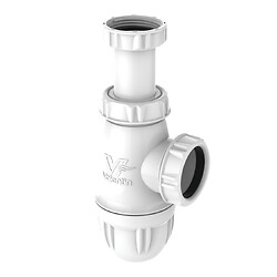 Siphon de lavabo réglable plastique NF, 64/120mm, sortie Ø40,débit: 45 l/mn, corps 100% PCR