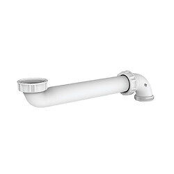 Tubulure gain d'espace lavabo, entraxe 95-260mm, 1"1/4, blanc, corps 100% PCR