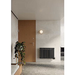 Radiateur Tesi décoratif électrique 500W, brun tabac, 653x510x101mm, Classe II