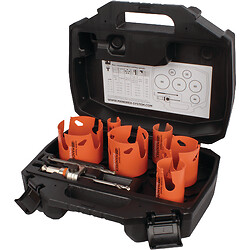 Trépan carbure multifonctions Mandrex SuperXcut coffret de 6, Ø22 - 29 - 35 - 44 - 51 - 68 mm