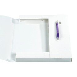 Boîte de classement Krea Cover A4 - Dos de 2,5 cm - polypropylène opaque 7/10e - Carton de 17 - Blanc