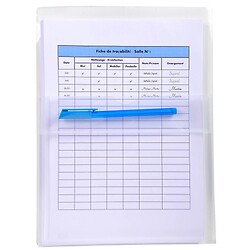 Pochette adhésive à soufflet - PP Haute Qualité 20/100e - A4 - 10 sachets de 2 pochettes adhésives - Cristal