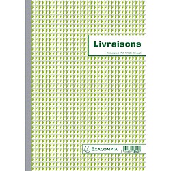 Carnet de Livraisons - Manifold - 29,7 x 21 cm - 50 feuillets dupli autocopiants - Carton de 5