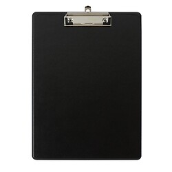 Porte-bloc avec pochette - Format 23 x 32 cm pour A4 - Carton de 10 - Noir